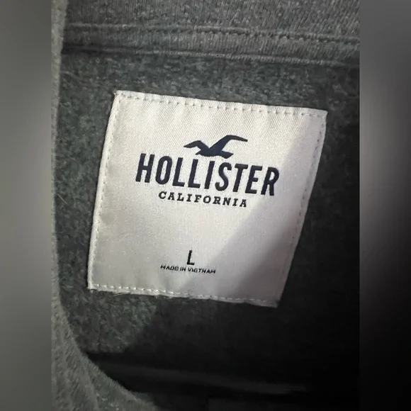 Hollister Cropped Turtle Neck Half Zip Sweater Women’s size Large - Picture 5 of 6